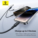 Baseus Rapid Series 3-in-1 USB-A 100W 1.5m, Schwarz