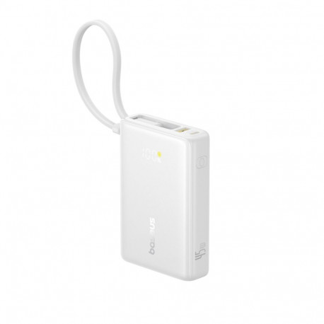 Baseus PicoGo Digital Display Power Bank 10000mAh 45W White