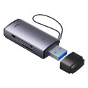 Baseus Lite Serie USB-A kaardilugeja hall