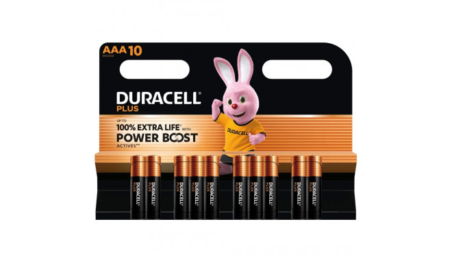1x10 Duracell Plus Power Boost Micro MN2400 AAA LR03 1,5V