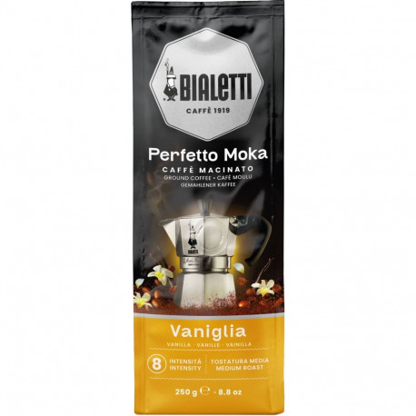 Bialetti Perfetto Moka vanilje jahvatatud kohv 250 g