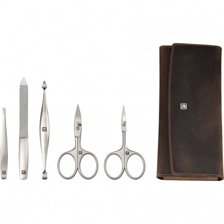 ZWILLING maniküüri- ja pediküürikomplekt 5-osaline küünekääridega, nahast