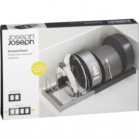 Joseph Joseph DrawerStore Grey Expanding Cookware Organiser