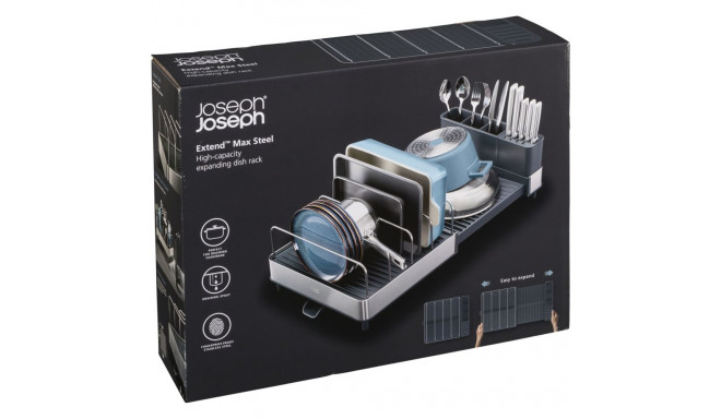 Joseph Joseph Dish Drainer Extend Max Steel
