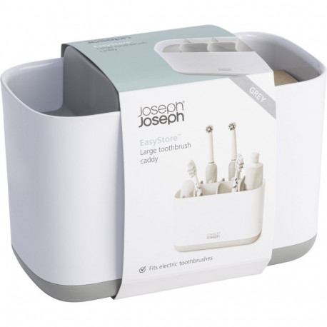 Joseph Joseph EasyStore Large Light Grey Toothbrush Holder