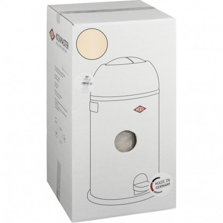 WESCO Kickmaster Soft Trash Bin almond