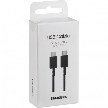 Samsung USB-C–USB-C kaabel EP-DX310 (3A) 1.8m, must