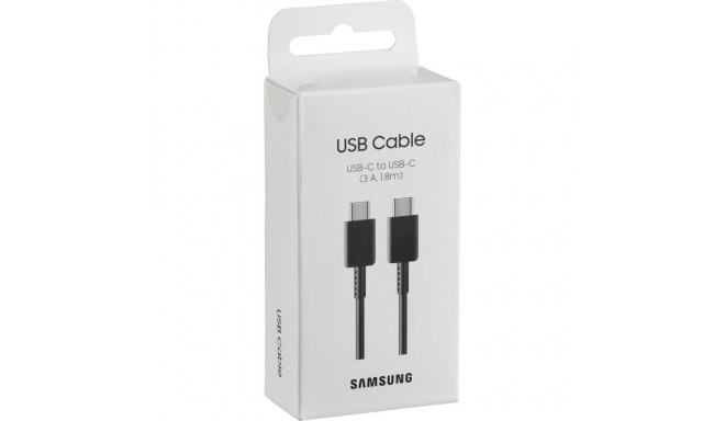Samsung USB-C kuni USB-C kaabel EP-DX310 (3A) 1,8m must - bulk