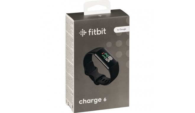Fitbit Charge 6 obsidiaan rihm/must