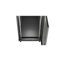 RACK CABINET 19" FREE-STANDING 22U/600X1200 (FLAT PACK) WITH MESH DOOR BLACK LANBERG