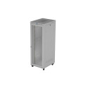 RACK CABINET 19" FREE-STANDING 47U/800X1000 (FLAT PACK) WITH MESH DOOR LCD GREY LANBERG V2