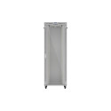 RACK CABINET 19" FREE-STANDING 47U/800X1000 (FLAT PACK) WITH GLASS DOOR LCD GREY LANBERG V2