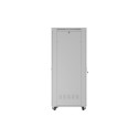 RACK CABINET 19" FREE-STANDING 47U/800X1000 (FLAT PACK) WITH GLASS DOOR LCD GREY LANBERG V2