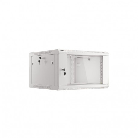 LANBERG 19" seinakapp 6U/600x600 lamepakendis klaasuksega, hall V2