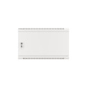 RACK CABINET 19" WALL-MOUNT 6U/600X600 FOR SELF-ASSEMBLY WITH METAL DOOR GREY LANBERG (FLAT PACK)