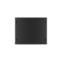 RACK CABINET 19" WALL-MOUNT 9U/600X600 FOR SELF-ASSEMBLY WITH METAL DOOR BLACK LANBERG (FLAT PACK)