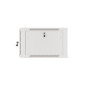 RACK CABINET 19" WALL-MOUNT 6U/600X600 FOR SELF-ASSEMBLY WITH METAL DOOR GREY LANBERG (FLAT PACK)
