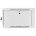 RACK CABINET 19" WALL-MOUNT 6U/600X600 (FLAT PACK) WITH GLASS DOOR GREY LANBERG V2