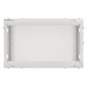 RACK CABINET 19" WALL-MOUNT 6U/600X600 FOR SELF-ASSEMBLY WITH METAL DOOR GREY LANBERG (FLAT PACK)