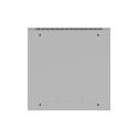RACK CABINET 19" WALL-MOUNT 6U/600X600 FOR SELF-ASSEMBLY WITH METAL DOOR GREY LANBERG (FLAT PACK)