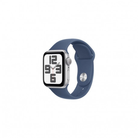 Apple Watch SE (2024) GPS 40mm Silver Alu Case, Denim Sport Strap M/L EU MXED3