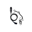 Komunica PWR-2400-PD505 Micro-earphone Noise Cancelling with ergonomic ear-hanger for HYTERA series 