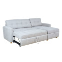 Corner sofa bed WAIOLA grey