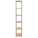 Riiul HARPER 50x30xH180cm, saar/must