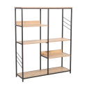 Shelf DIMITRA 100x30xH124cm, rustic/black Shelf DIMITRA 100x30xH124cm, rustic/black