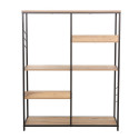 Riiul DIMITRA 100x30xH124cm, rustik/must