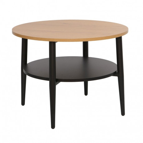 Coffee table HECTOR 60x60xH45cm, ash/black