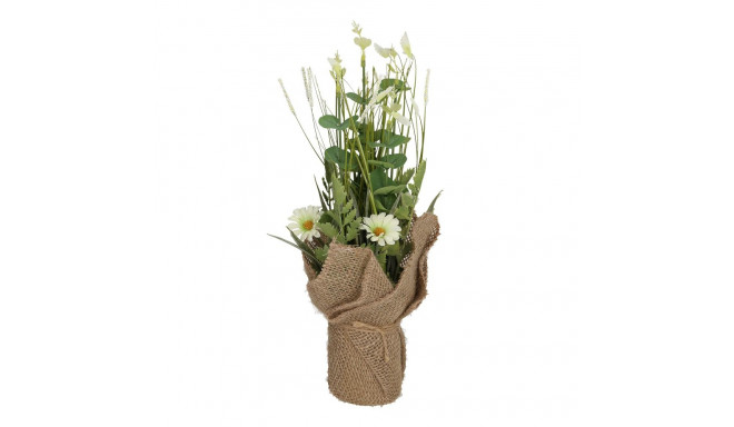 Artificial flower IN GARDEN H35cm, white daisy, grass with pot