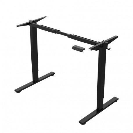 Table leg ERGO FIT with 1 motor, black