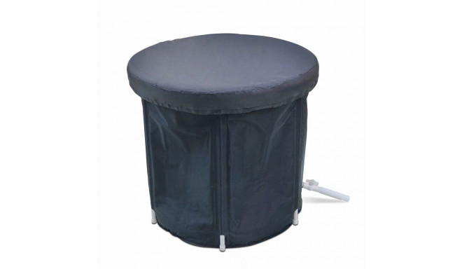 Foldable portable inflatable bathtub 75 x 75 cm black