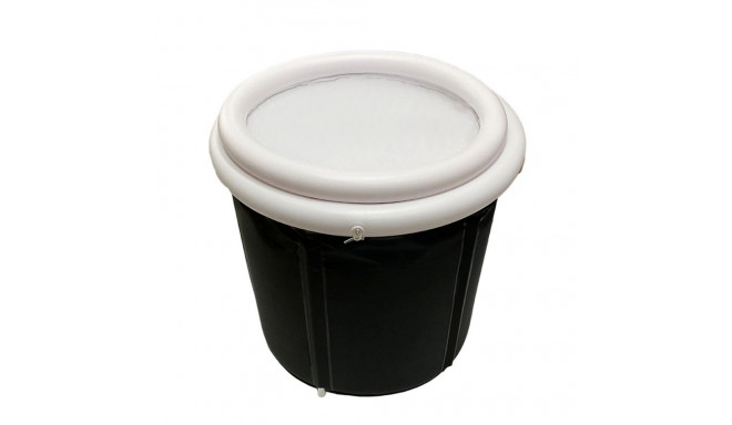 Foldable portable inflatable bathtub 75 x 80 cm black