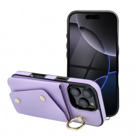 Case for iPhone 16e (SE 4 2025) / 17e Wonder with wallet lilac