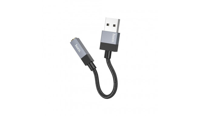Adapter AUX USB A (male) to Jack 3,5 mm (female) Hoco UPA32D black