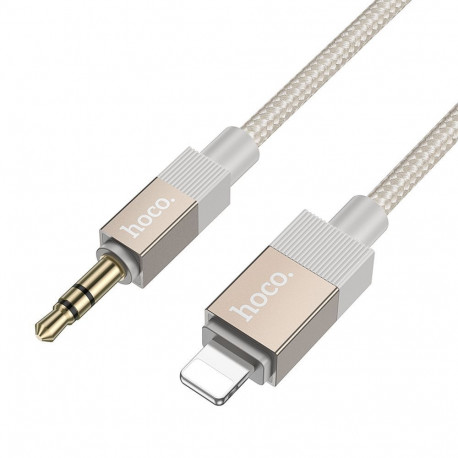 Cable AUX Jack 3,5 mm (male) to Lightning (male) Hoco 1 m UPA32A gold