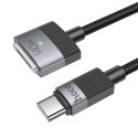 Cable USB C to Mag3 Hoco 5A 140W magnetic 1,8 m U141 black