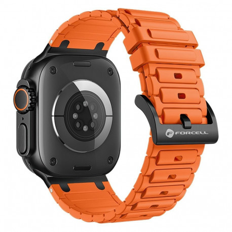 Strap to Apple Watch Forcell F-Design FA06 silicone holes 38 / 40 / 41 mm orange