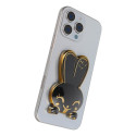 Phone stand RABBIT - stick-on - black Phone stand RABBIT - stick-on - black