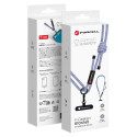 FORCELL F-DESIGN S10X165 crossbody phone lanyard with adjustable length (max 82,5cm in the loop) gra