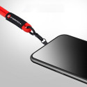 FORCELL F-DESIGN R10X40 wrist phone lanyard with adjustable length (max 20cm in the loop) red