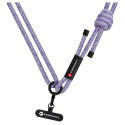 FORCELL F-DESIGN S10X165 crossbody phone lanyard with adjustable length (max 82,5cm in the loop) gra