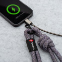 FORCELL F-DESIGN S10X165 crossbody phone lanyard with adjustable length (max 82,5cm in the loop) gra