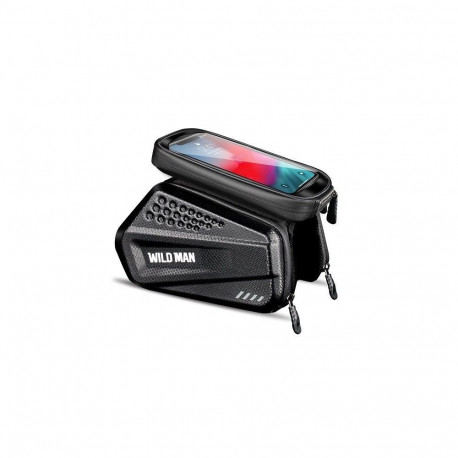 WILDMAN traveling bag for bike frame with zipper 1,2L (4"-7") ES6 black