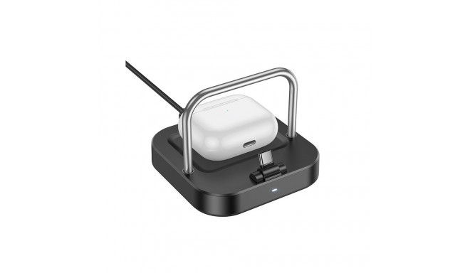 Desktop charger Hoco 2in1 USB C PD QC 3A 30W + wireless charging 5W CQ16B black
