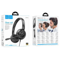 HOCO wire headphones Jack 3,5 mm with microphone W112 black