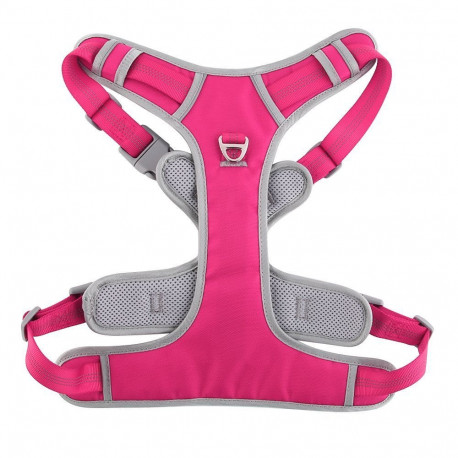 Dog harness OXFORD B size S pink grey