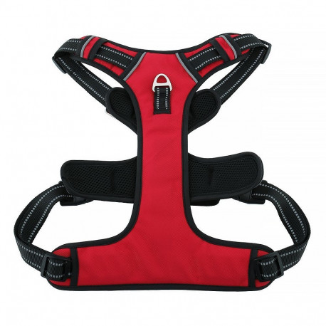 Dog harness OXFORD A size L red black